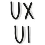 Lettres UX design et UI design, site web Nancy